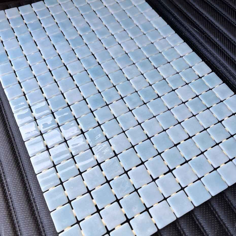 EGM-201 Light Green Glass Mosaic Swimming Pool Tile Available In UAE (Abu Dhabi, Sharjah, Ajman, Dubai, Umm Al Quwain, Ras Al Khaimah, And Fujairah)
