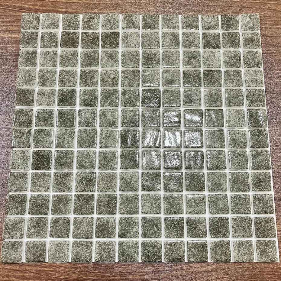 EGM-400 Dark Grey Glass Mosaic Tiles Dubai