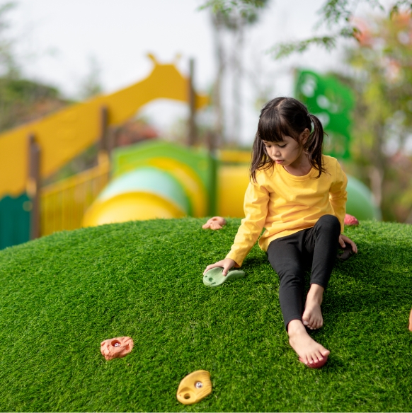Artificial Grass For Indoor Children's Playground