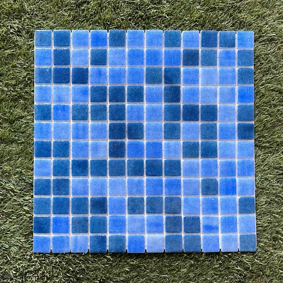 EGM-Mix Blue Glass Swimming Pool Tile Mosaics In UAE (Abu Dhabi, Dubai, Sharjah, Ajman, Umm Al Quwain, Ras Al Khaimah And Fujairah)