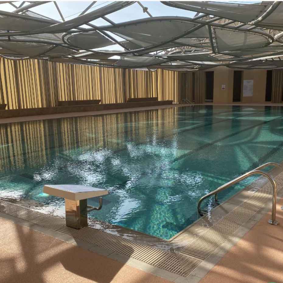 Private Swimming Pool Enhanced By EGM-Seal Glass Mosaic Pool Tiles.