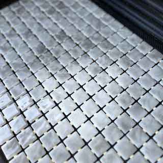 Display of Elixir EGM-Brigit Seal Glass Mosaic Pool tile Dubai